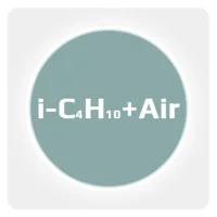Калибровочная газовая смесь: ИЗОБУТАН (i-C4H10) 0.9 % + ВОЗДУХ (Air) ост. в баллоне 5 л. Сталь, вентиль Латунь