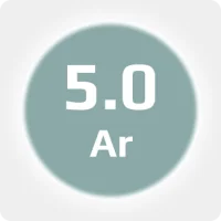 Аргон (Ar) 5.0 (99,999%) медицинский в моноблоке 12х50л 300бар, соединение  G3/4 (DIN 9)