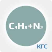 Калибровочная газовая смесь: ПРОПАН (C3H8) 50 % + АЗОТ (N2) ост. в баллоне 5 л. Сталь, вентиль Латунь